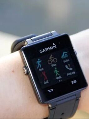 Garmin black GPS Smartwatch with Activity Icons